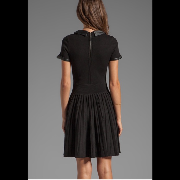 Milly June Knits Leather Collar Josephine Dress - Picture 7 of 9
